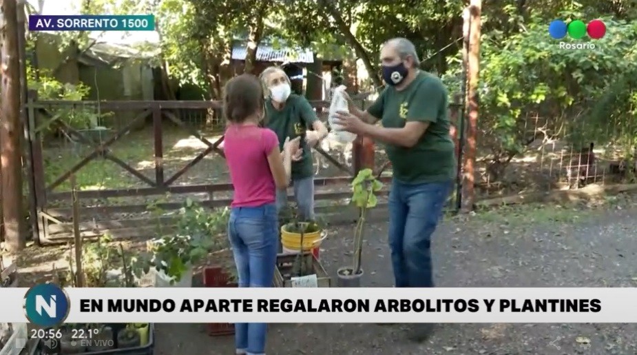 Furor por la entrega de árboles y plantines en la reserva Mundo Aparte | Rosario y la región