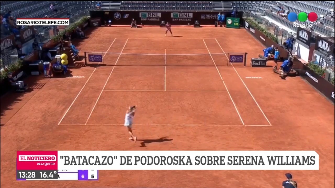 Golpe de Podoroska en el Master de Roma: derrotó a Serena Williams | Deportes