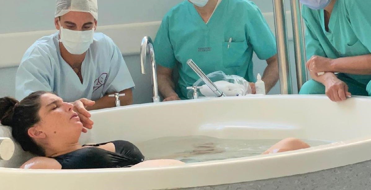 Nació Belisario, el segundo hijo de Juana Repetto: fotos del parto respetado con música de los Beatles | Espectáculos