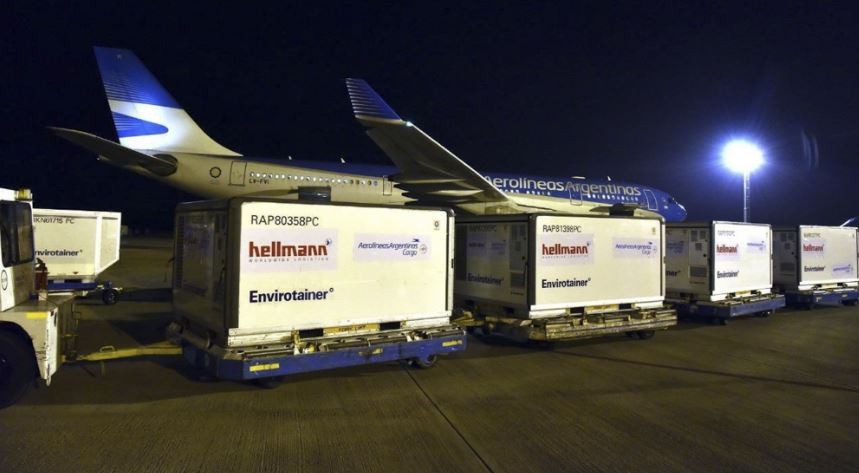 Argentina superó las 40 millones de vacunas recibidas con el arribo de un nuevo vuelo de Sinopharm | Información General