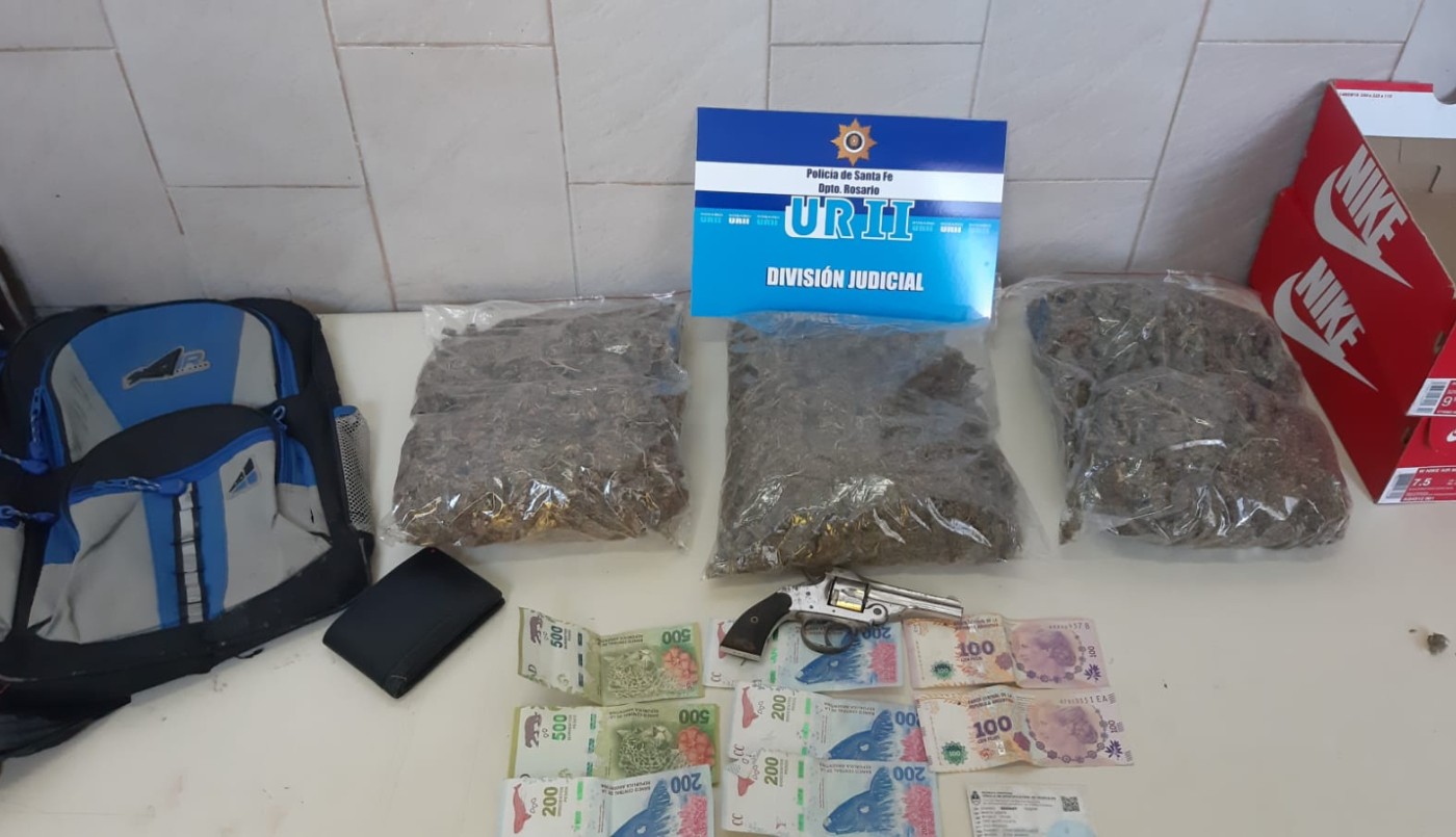 La policía secuestró importante cantidad de droga valuada en un millón de pesos | Rosario y la región