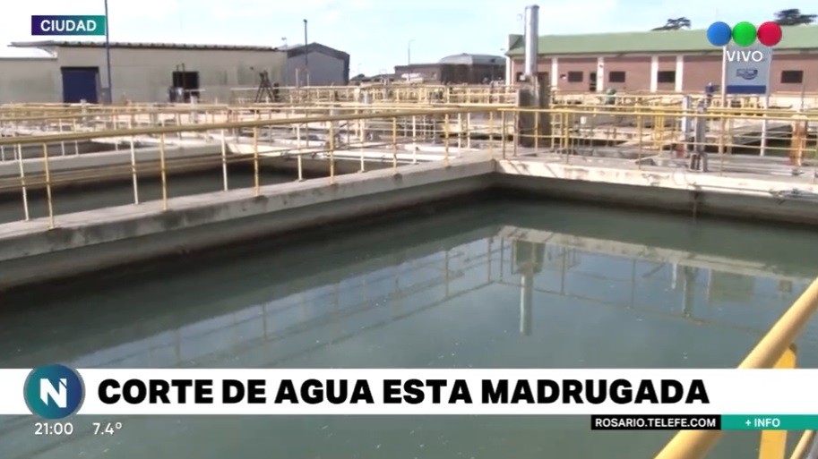 Madrugada con corte en el servicio de agua potable | Rosario y la región