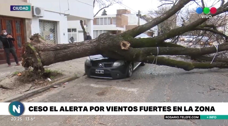 Rosario salió del alerta amarillo por fuertes ráfagas de viento | Rosario y la región