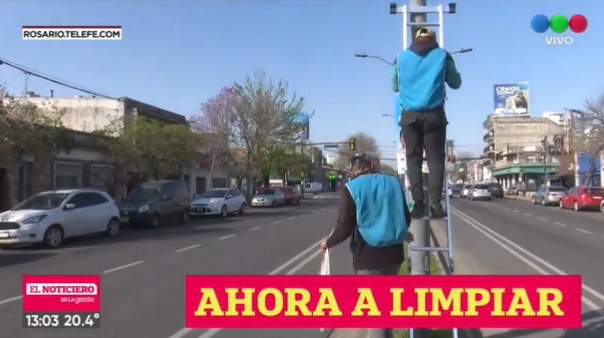 Avanza el operativo de retiro de propaganda política en la ciudad | Rosario y la región