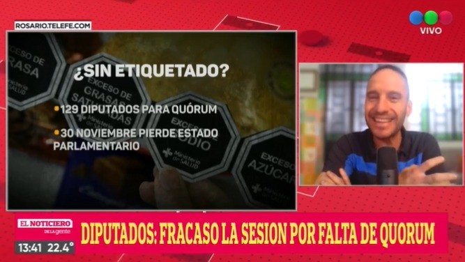 Diputados: no hubo quórum y se cayó la sesión que iba a tratar la ley de Etiquetado frontal | Política