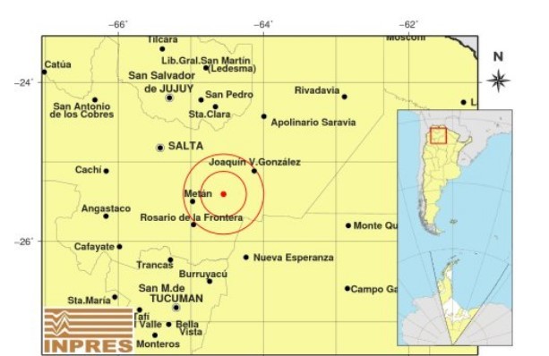 Un sismo de 4.8 sacudió a Salta | Información General
