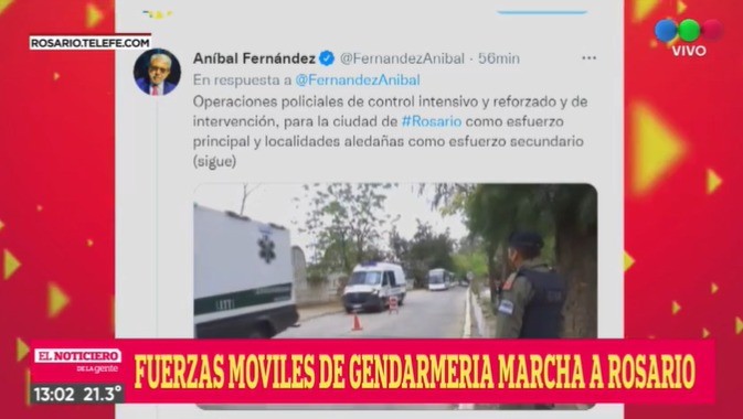Aníbal Fernández dio detalles del operativo de las fuerzas de seguridad en Rosario | Rosario y la región