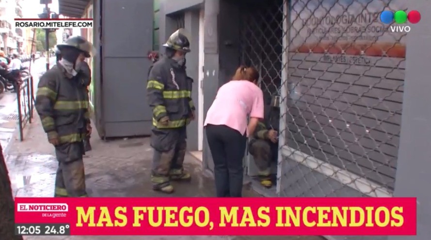 Incendio total en consultorio odontológico en el centro de la ciudad | Rosario y la región