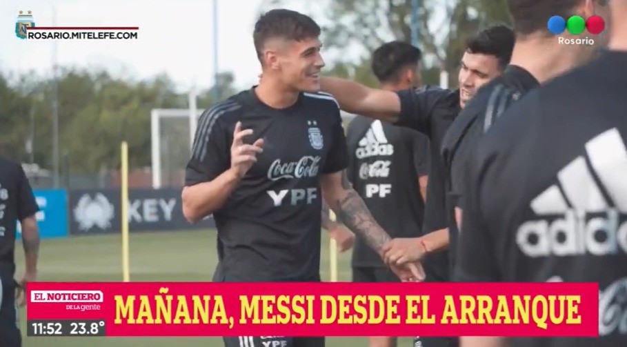 Lionel Messi entrenó a la par de sus compañeros y podría ser titular ante Uruguay | Deportes