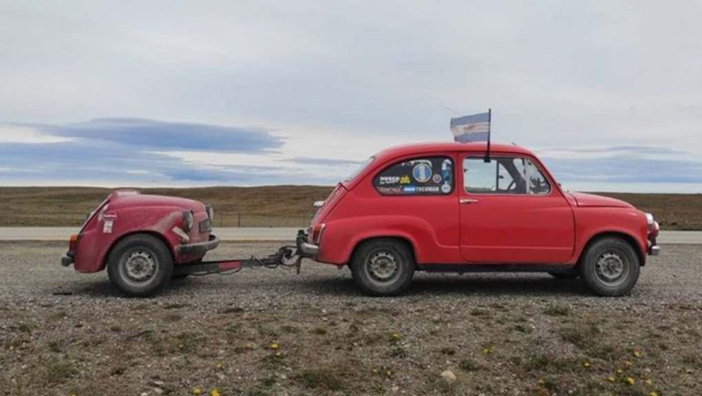 Viajan en un “Fitito y medio” y llevan recorridos 11 mil kilómetros | Tecnología