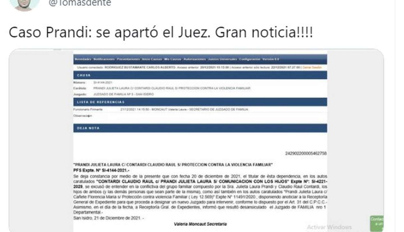 El calvario de Julieta Prandi: apartan al juez de la causa | Espectáculos