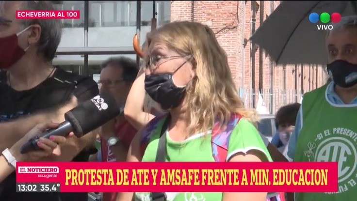 ATE y Amsafé reclamaron bono y devolución de descuentos por paro | Rosario y la región