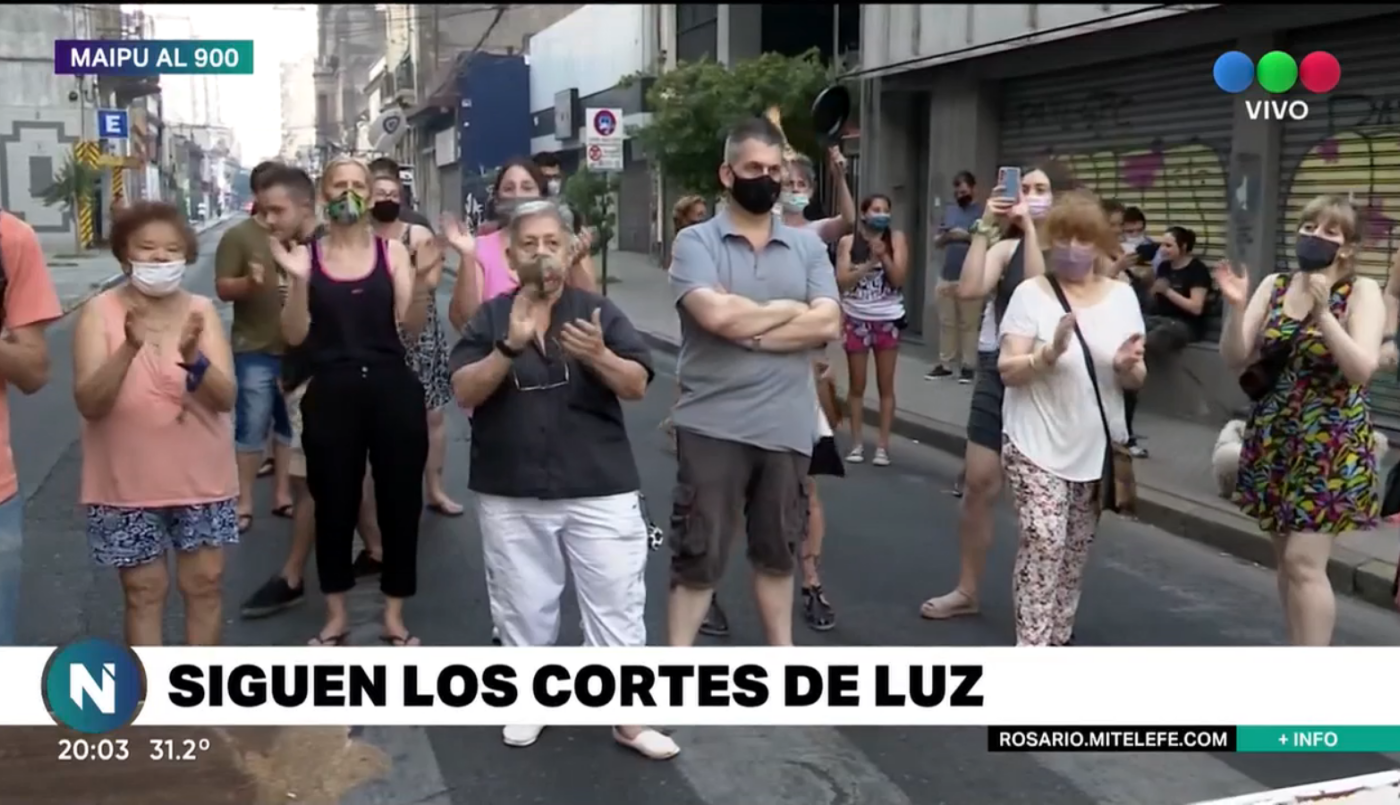 Jornada de piquetes en la ciudad por los cortes de luz | Rosario y la región