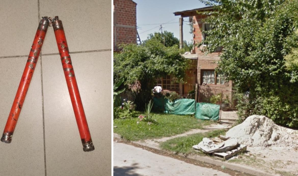 Una de Bruce Lee: un hombre se atrincheró en su casa y amenazó a los policías con un nunchaku | Información General