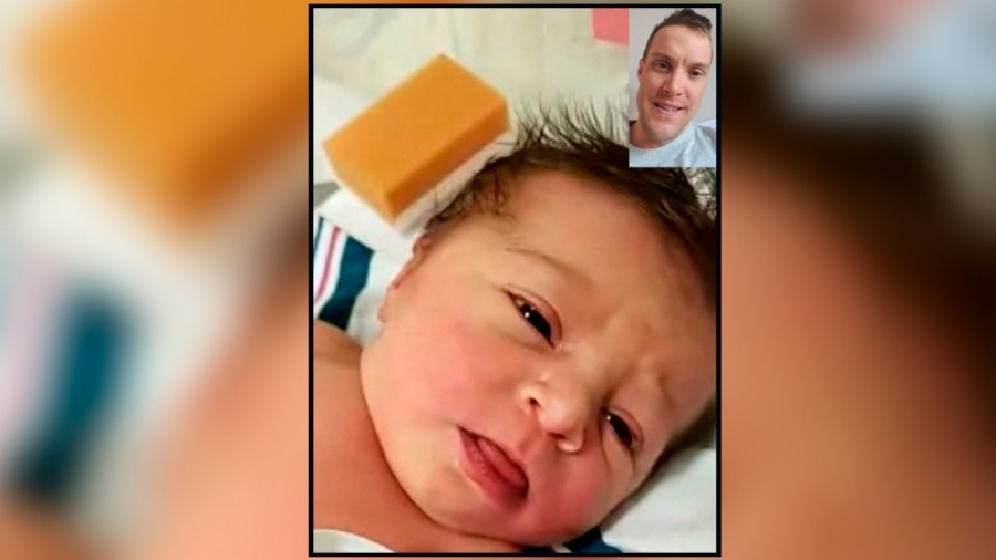 Nacimiento olímpico: siguió desde China la llegada de su hija por celular | Información General