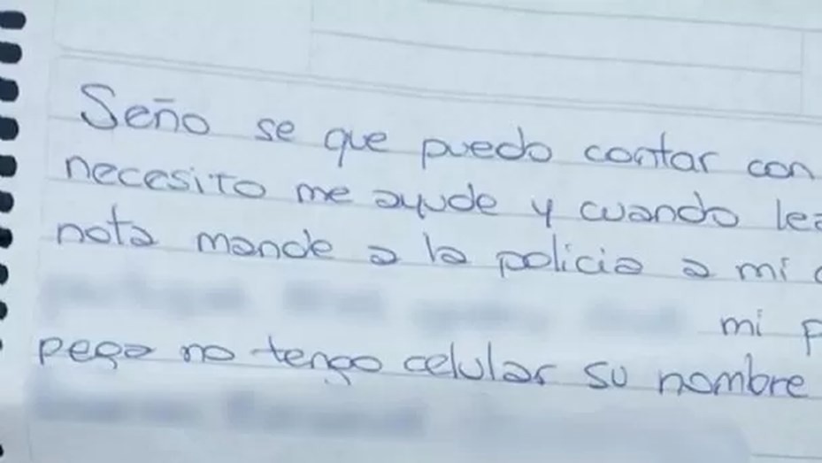 Una víctima de violencia de género pidió ayuda en el cuaderno escolar de su hijo | Información General