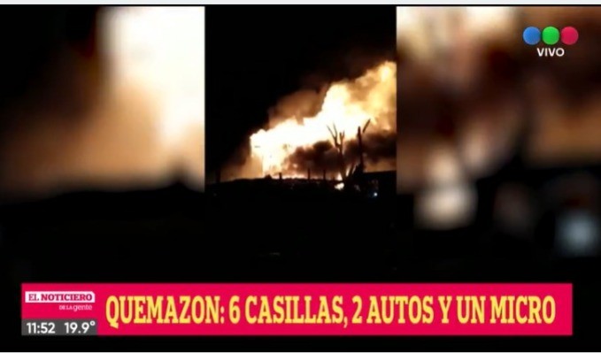 Voraz incendio por un cortocircuito en Barrio La Lagunita | Rosario y la región