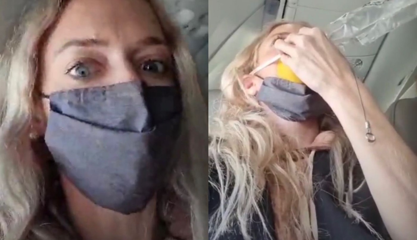 Video: una pasajera filmó el momento del aterrizaje de emergencia | Tecnología