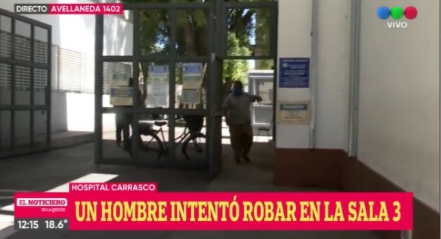 Violencia: un hombre intentó robar en el hospital Carrasco | Rosario y la región