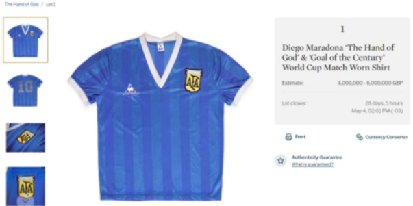 Le piden a Santi Maratea que haga una colecta para comprar la camiseta que usó Maradona contra Inglaterra en México 86 | Tecnología