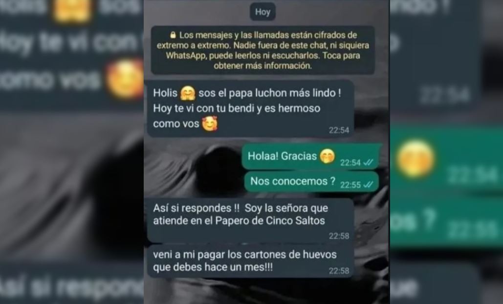 "Sos el papá luchón más lindo": robó en un local y cayó en una trampa por WhatsApp | Tecnología