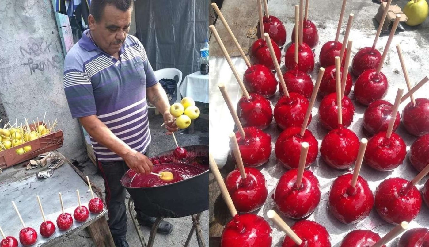 Le pidieron 1500 manzanas caramelizadas a un vendedor callejero y a último momento le cancelaron | Internacionales