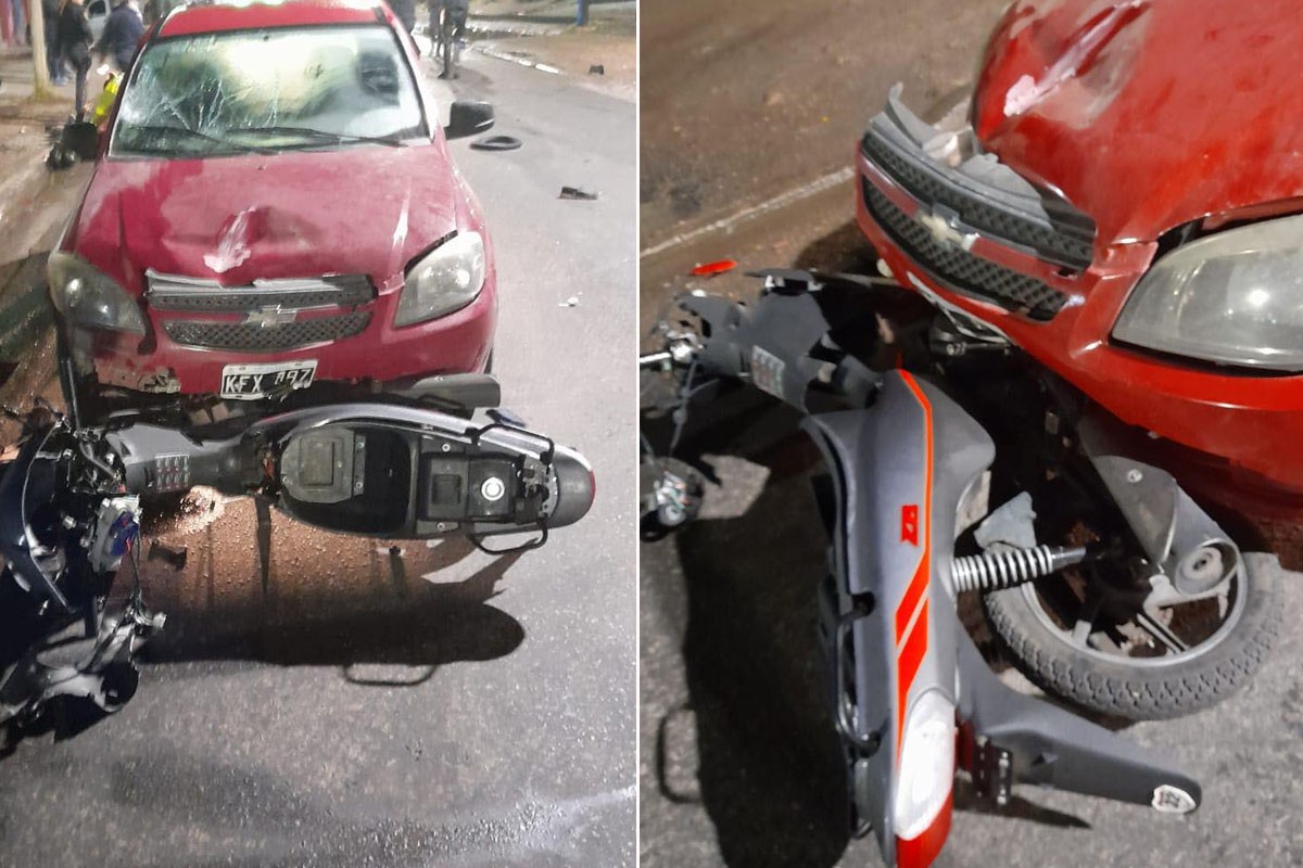 Un policía borracho chocó a dos jóvenes y uno está en grave estado | Información General