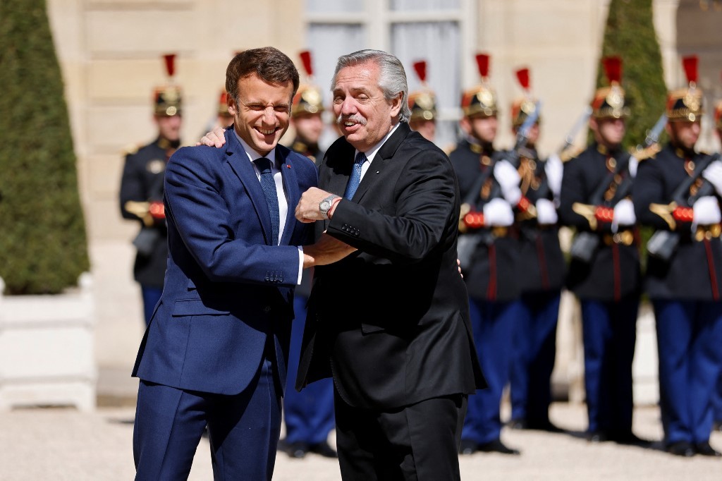 Emmanuel Macron recibió a Alberto Fernández | Política