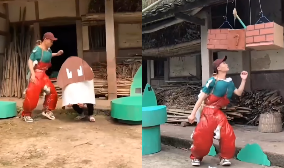 El video recreando Mario Bros en la vida real que es viral | Tecnología