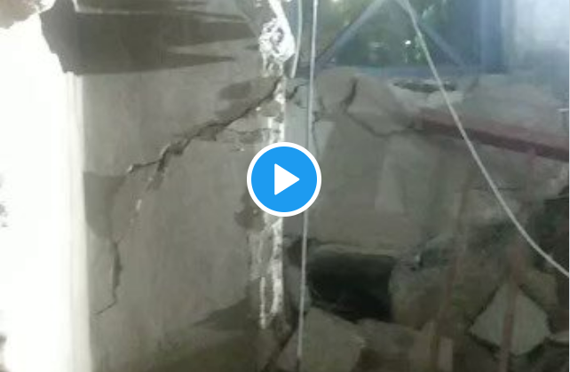 VIDEO: el derrumbe de la vivienda de zona norte por dentro | Rosario y la región