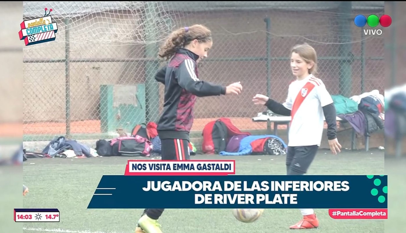 Ema Gastaldi tiene 11 años y cumplió su sueño de jugar al fútbol en River | Principal