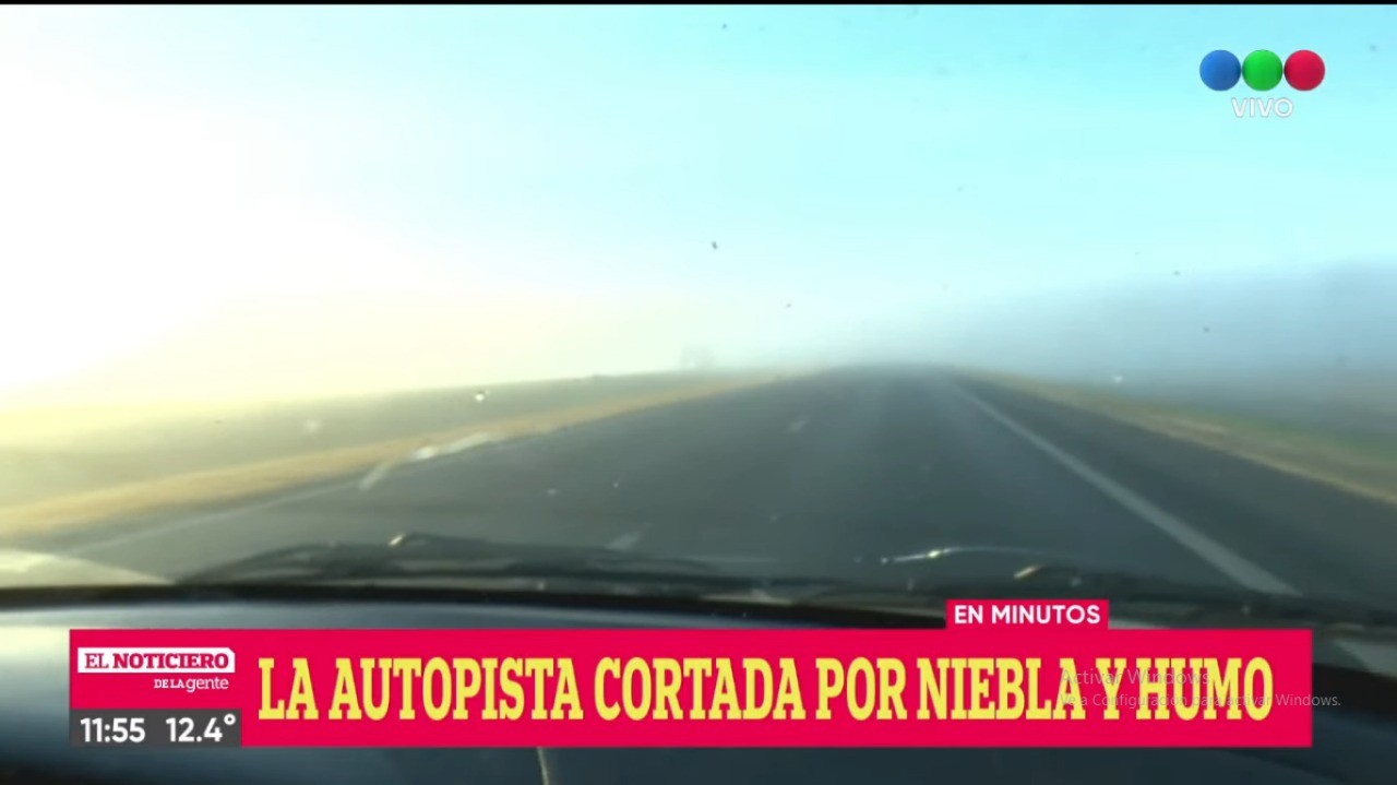 Corte total y desvío en la Au. Rosario - Buenos Aires por humo y neblina | Servicios