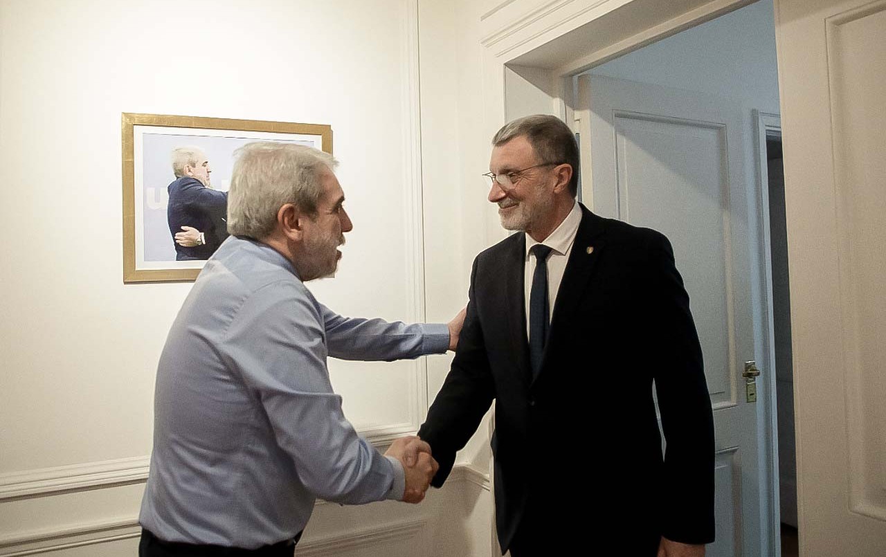 El ministro de Seguridad Rubén Rimoldi se reunió con su par nacional Aníbal Fernández | Política