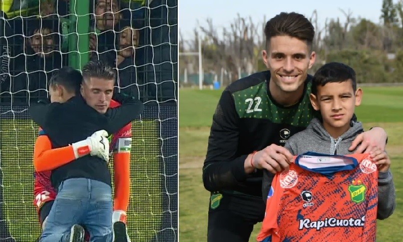 Unsain recibió al nene que lo abrazó en la cancha: el club publicó un mensaje con advertencia | Deportes