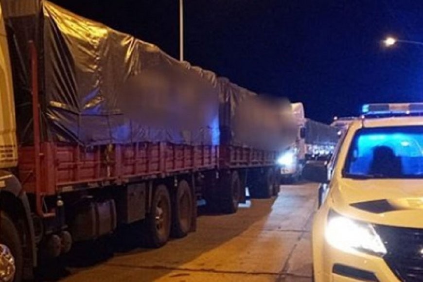 Camionero se negó a ser controlado y golpeó a un inspector: llevaba 20 toneladas de soja de más | Información General