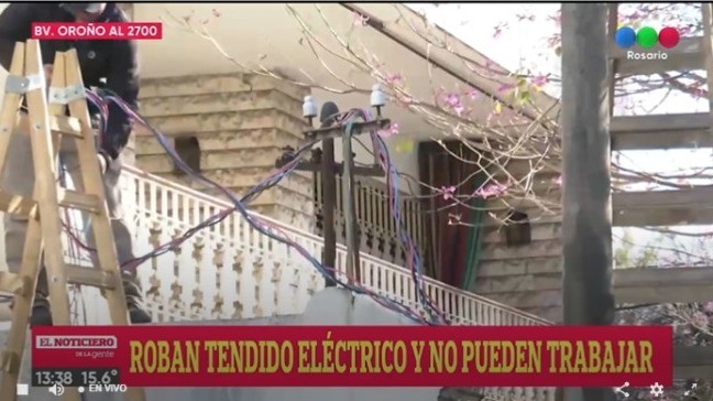 Le robaron por tercera vez el tendido eléctrico a una concesionaria de Oroño al 2700 | Rosario y la región