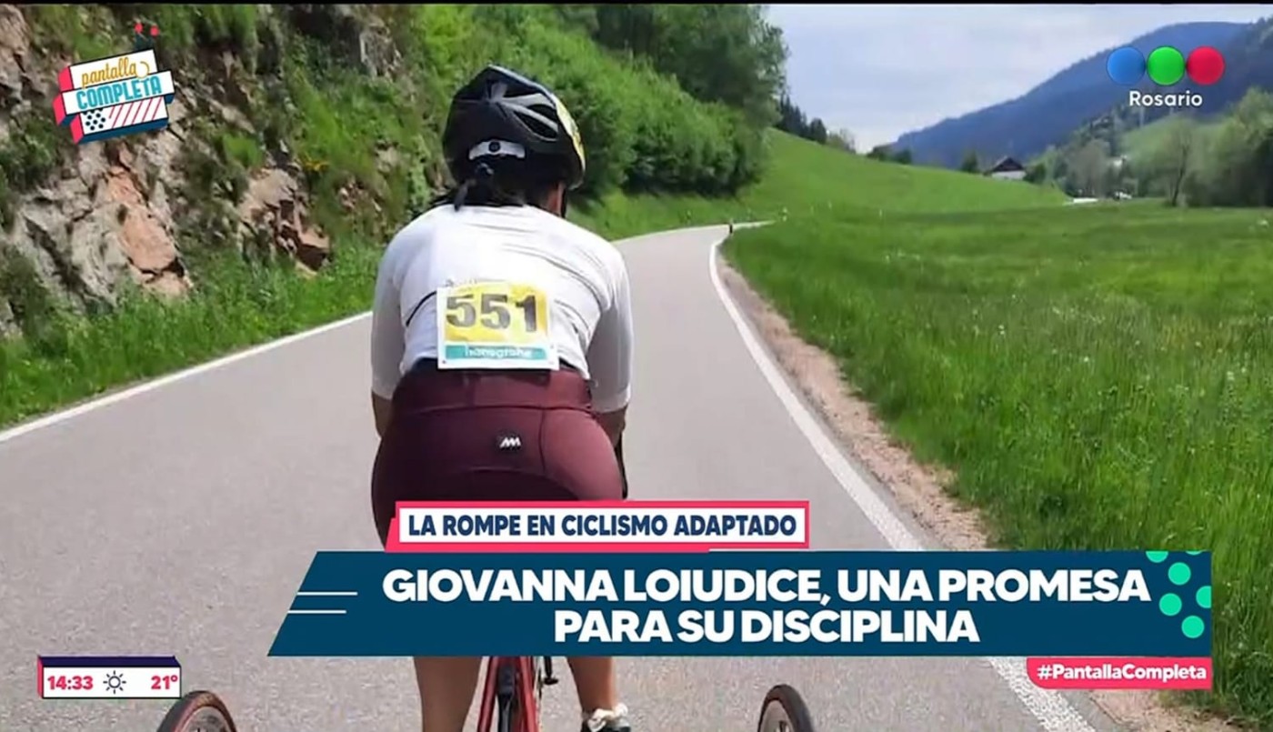 Giovanna Loiudice: la rosarina que se destaca en el mundo del ciclismo adaptado | Rosario y la región