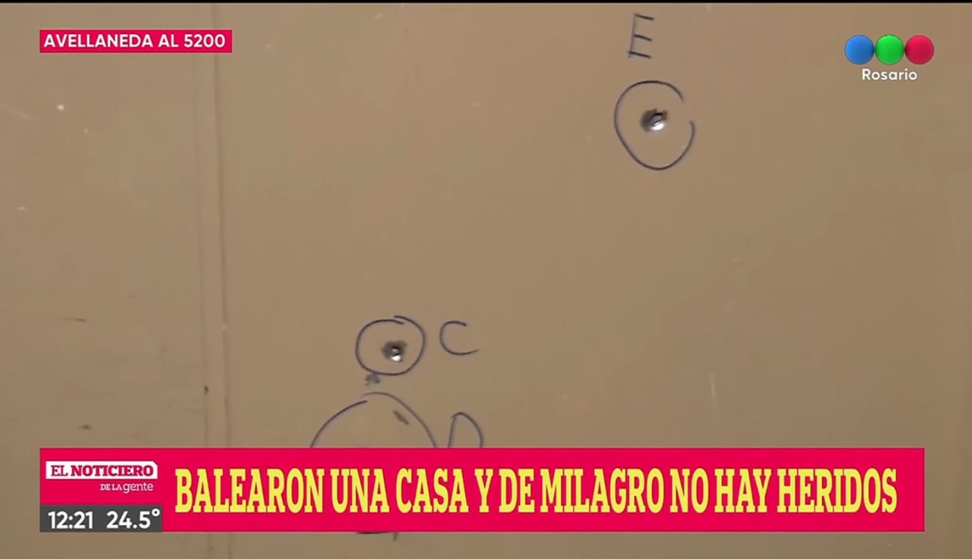 Balearon una casa y no hay heridos de milagro | Rosario y la región