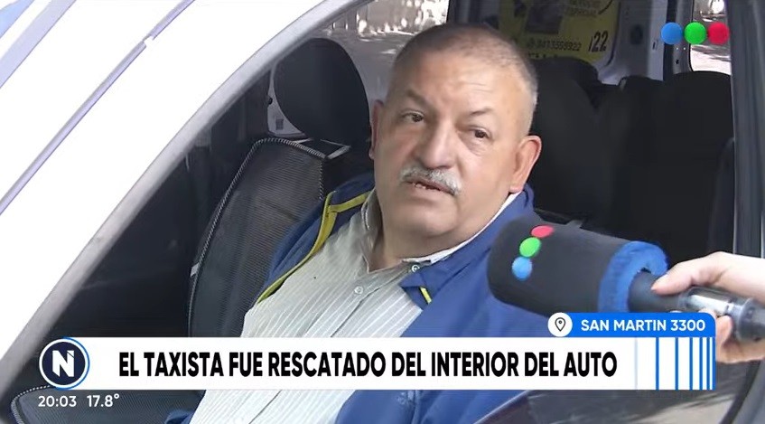 Video: impactante choque y vuelco de un taxi en zona sur | Rosario y la región