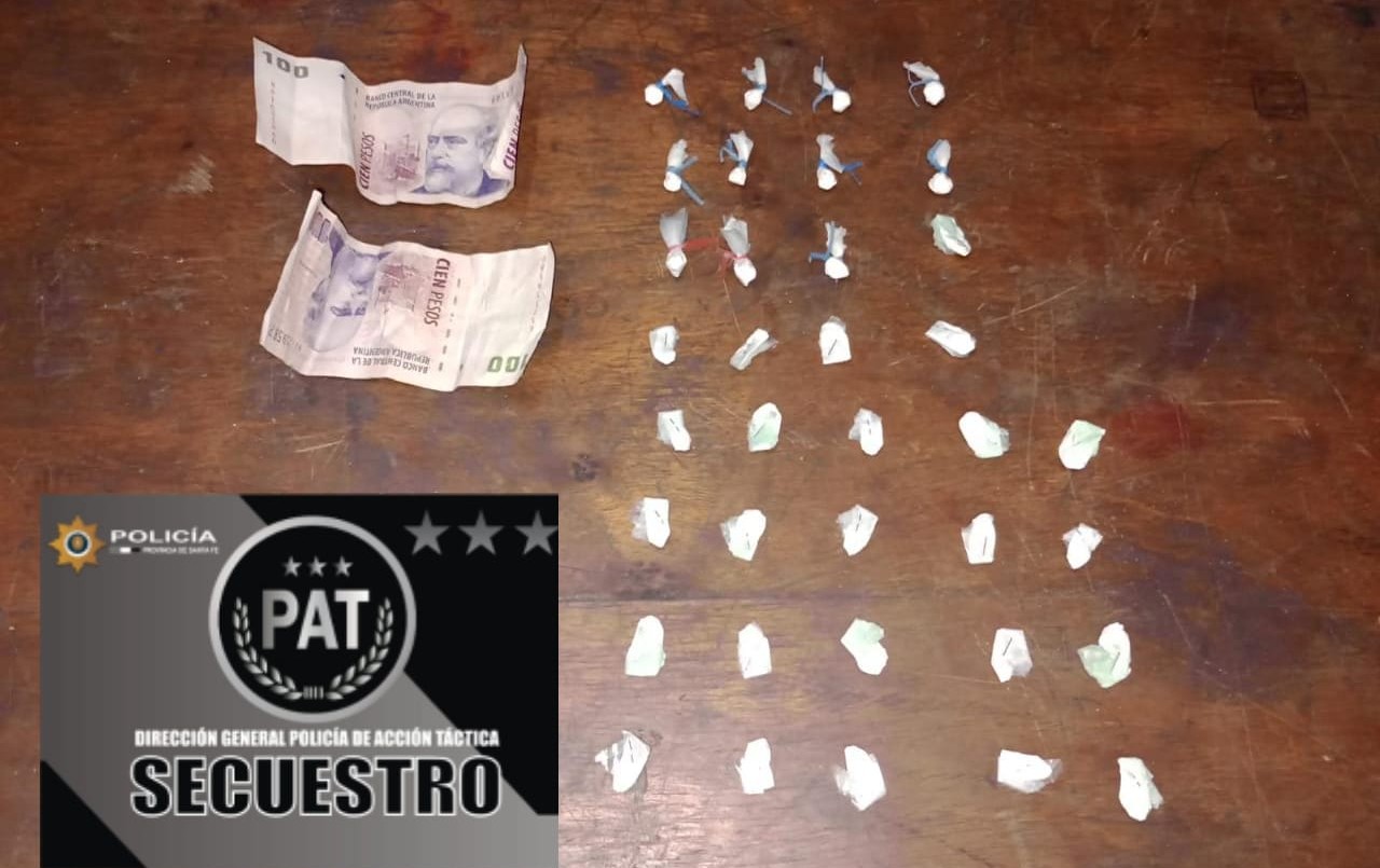 Cayó con 36 dosis de cocaína en patrullaje por barrio Tío Rolo | Rosario y la región