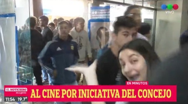 Alumnos van al cine Monumental a ver Argentina 1985 | Rosario y la región