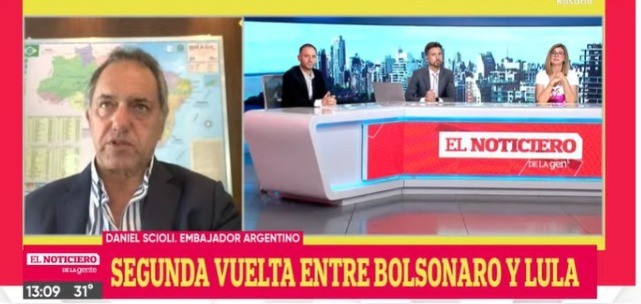 Daniel Scioli, embajador argentino en Brasil analiza las segunda vuelta entre Bolsonaro y Lula | Política