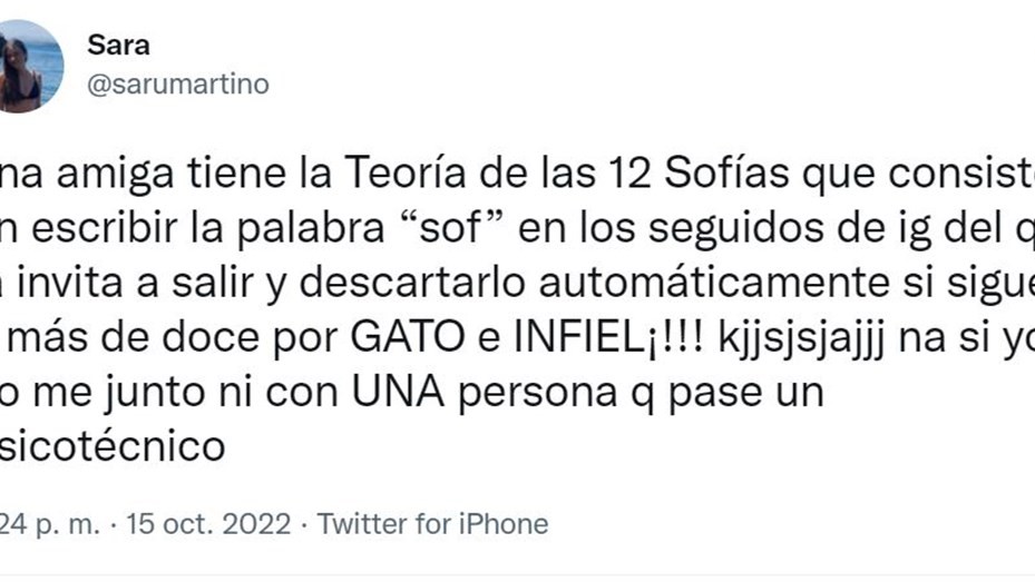Qué es "la teoría de las 12 Sofías", la hipótesis que puso nerviosos a los hombres | Curiosidades