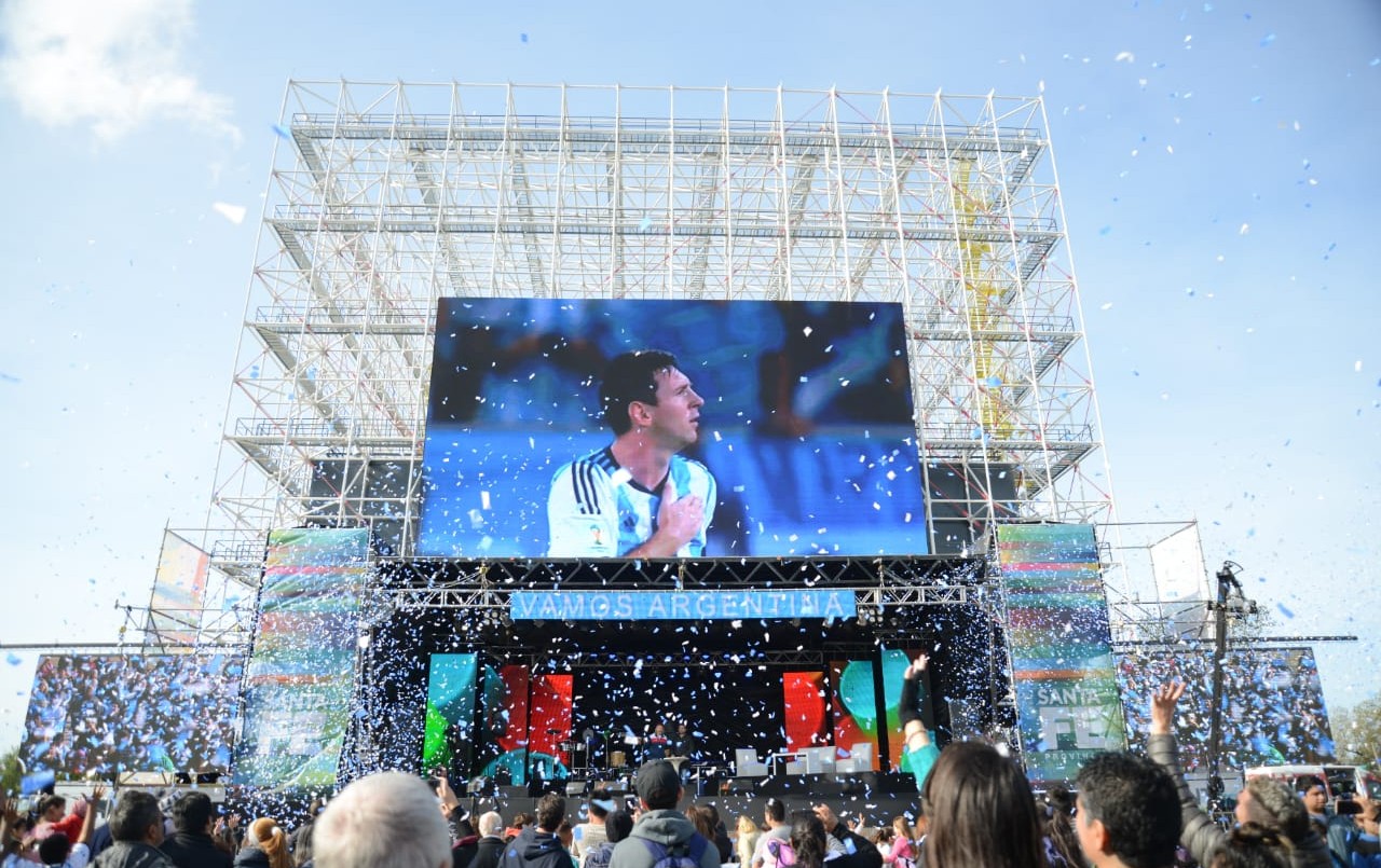 La pantalla gigante sigue rota y no se podrá transmitir el Mundial | Rosario y la región