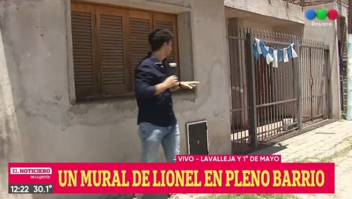 La alegría del barrio de Messi: siguen pintando murales | Qatar 2022