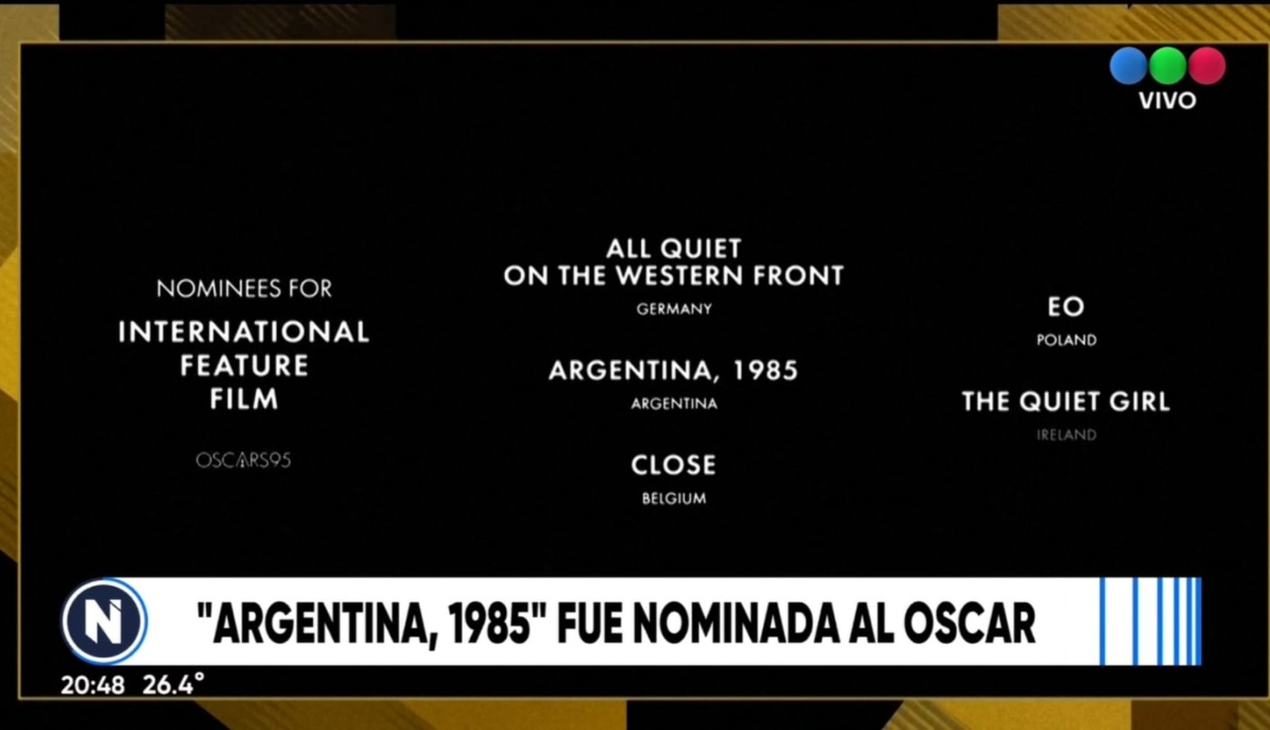 "Argentina, 1985" competirá por el Oscar a Mejor película internacional | Espectáculos