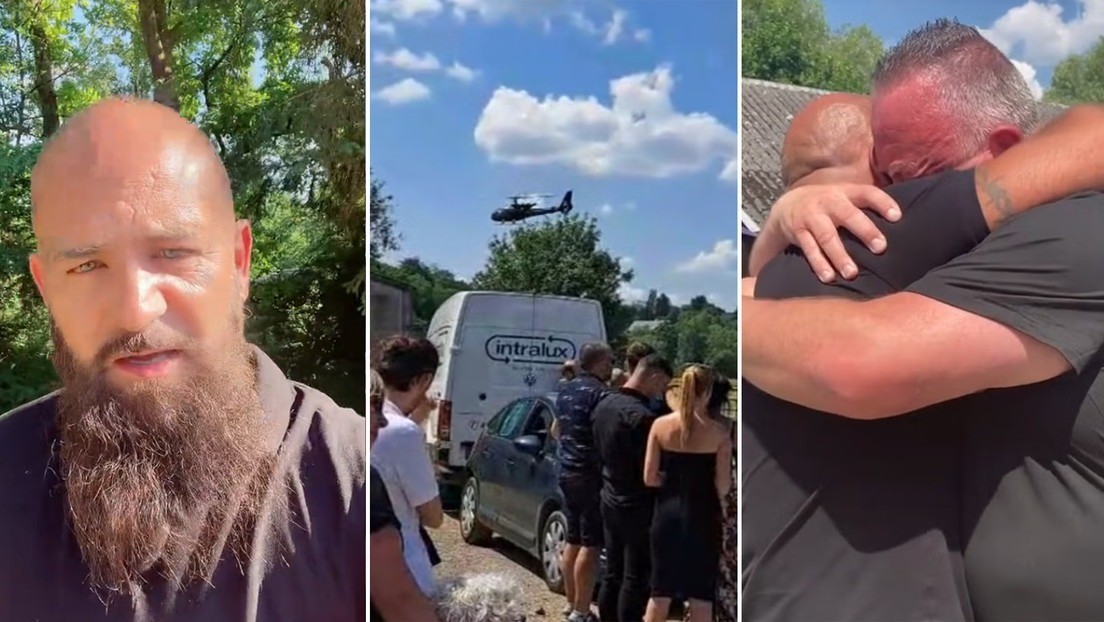 Video: fingió su muerte y apareció en helicóptero durante su funeral | Información General