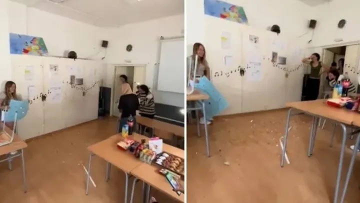 Video: le hicieron un festejo sorpresa a su profesora y ocurrió algo inesperado que se hizo viral | Internacionales