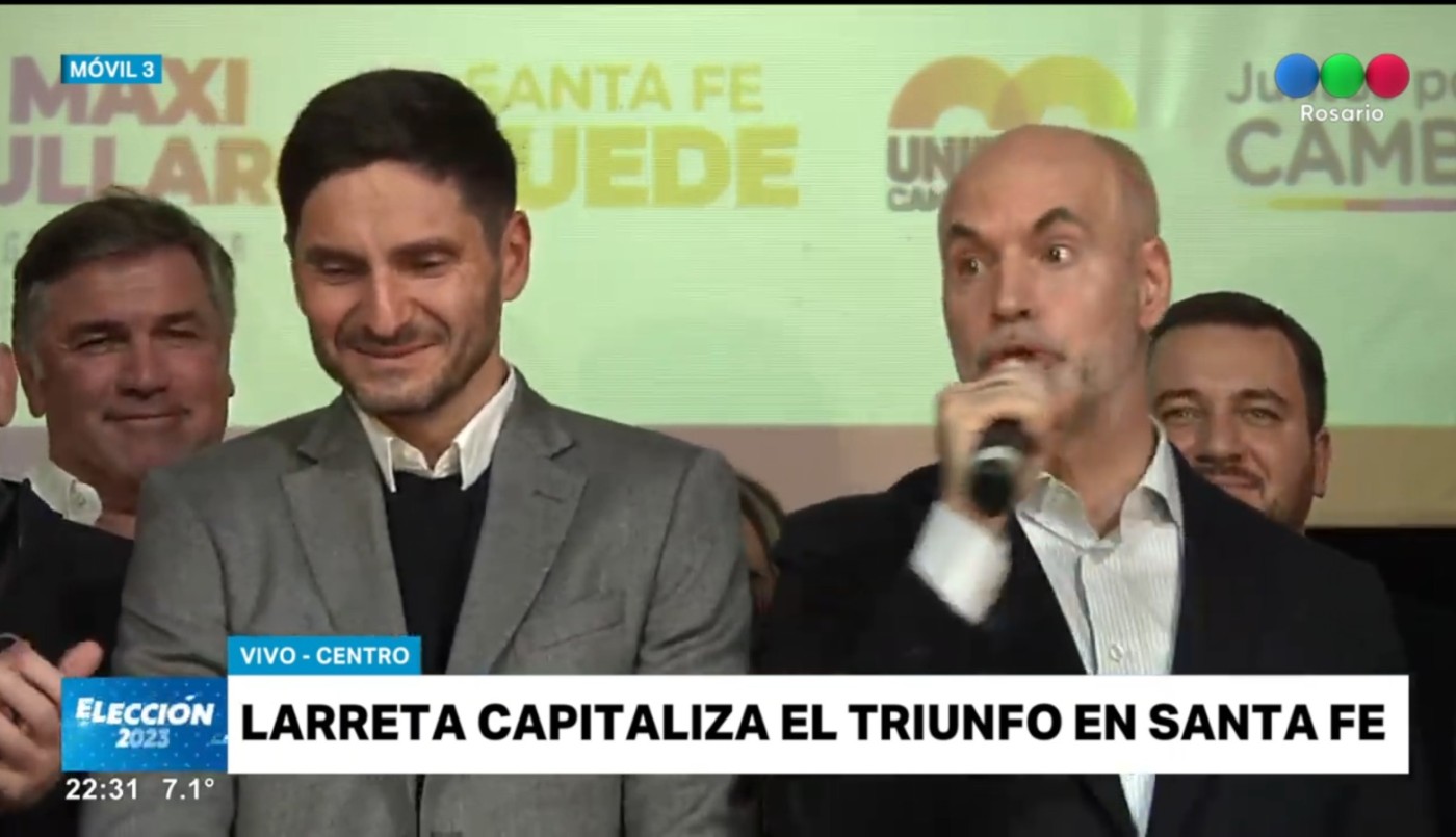 Horacio Rodríguez Larreta: “Felicitaciones JxC Santa Fe, unidos hicieron una elección histórica” | Rosario y la región