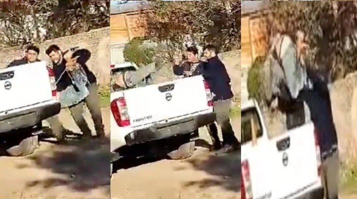 Video: vecinos ataron de pies y manos a un ladrón y lo tiraron a la caja del patrullero | Información General